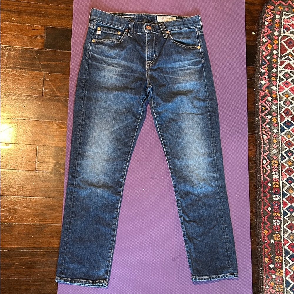 AG Adriano Goldschmied Blue Ankle Jeans
